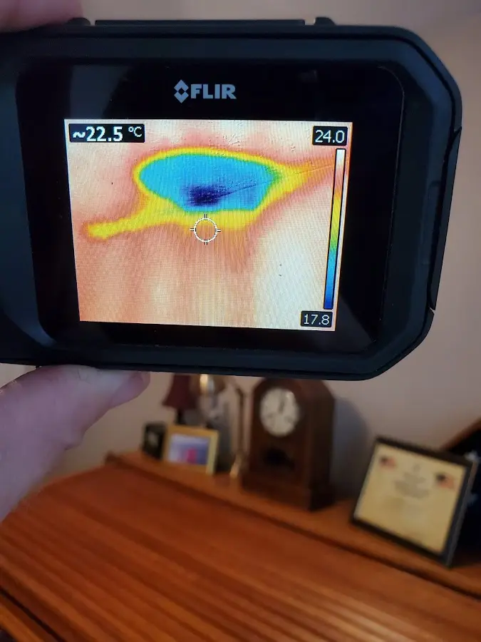 Thermal imaging inspection for water damage in Maplewood